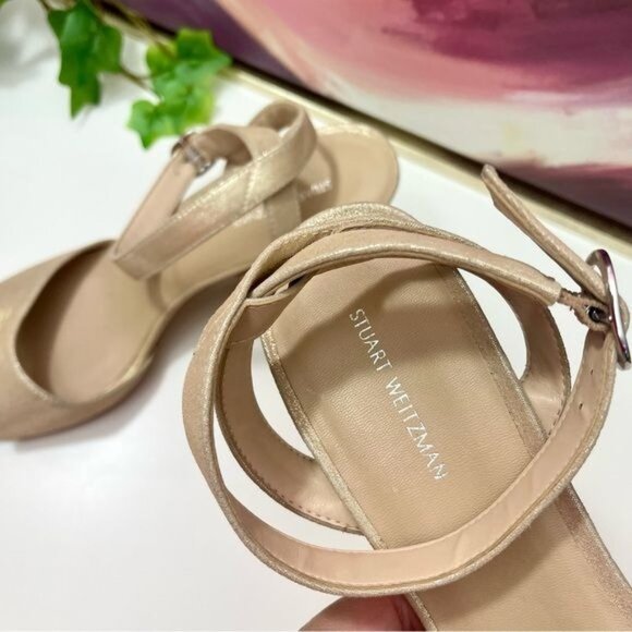 Stuart Weitzman Alshn Block Heel Sandal Size 7.5 - Picture 8 of 11